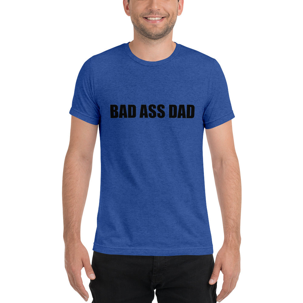 Bad Ass Dad T-shirt royal blue