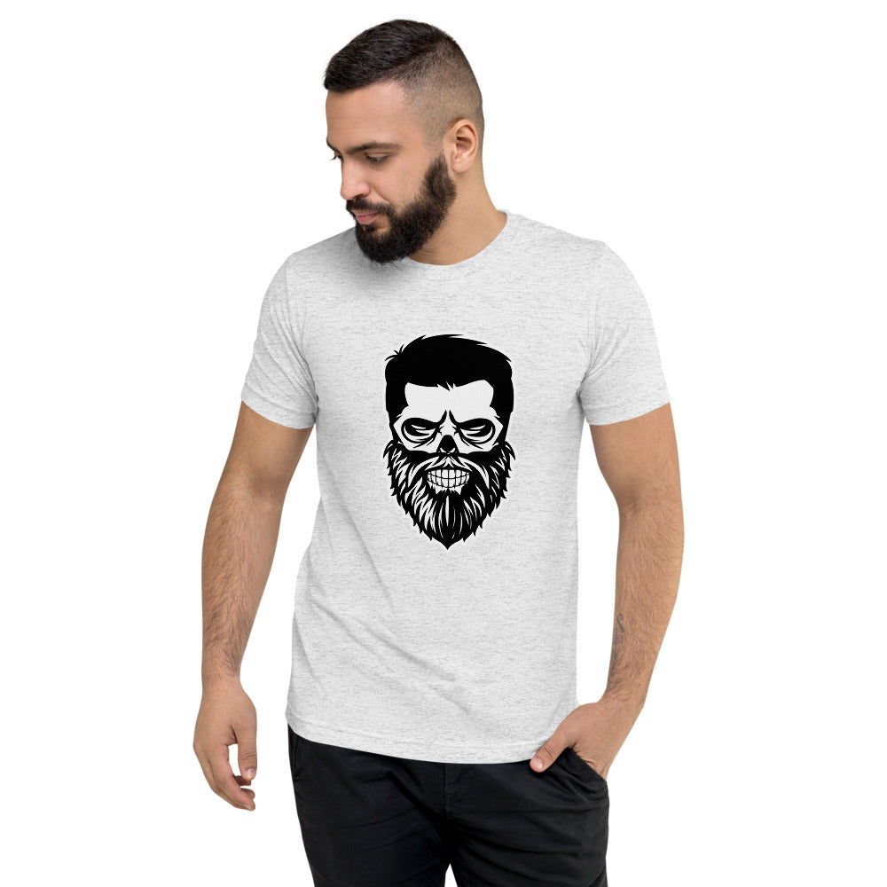 Tough Skull Short sleeve t-shirt white fleck