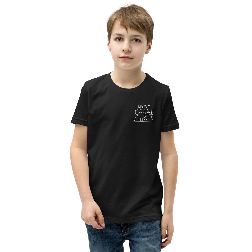 Okayest Life Triangle Youth T-Shirt Black