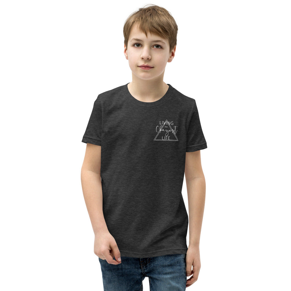 Okayest Life Triangle Youth T-Shirt Dark Grey