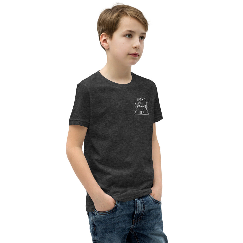 Okayest Life Triangle Youth T-Shirt Dark Grey 2