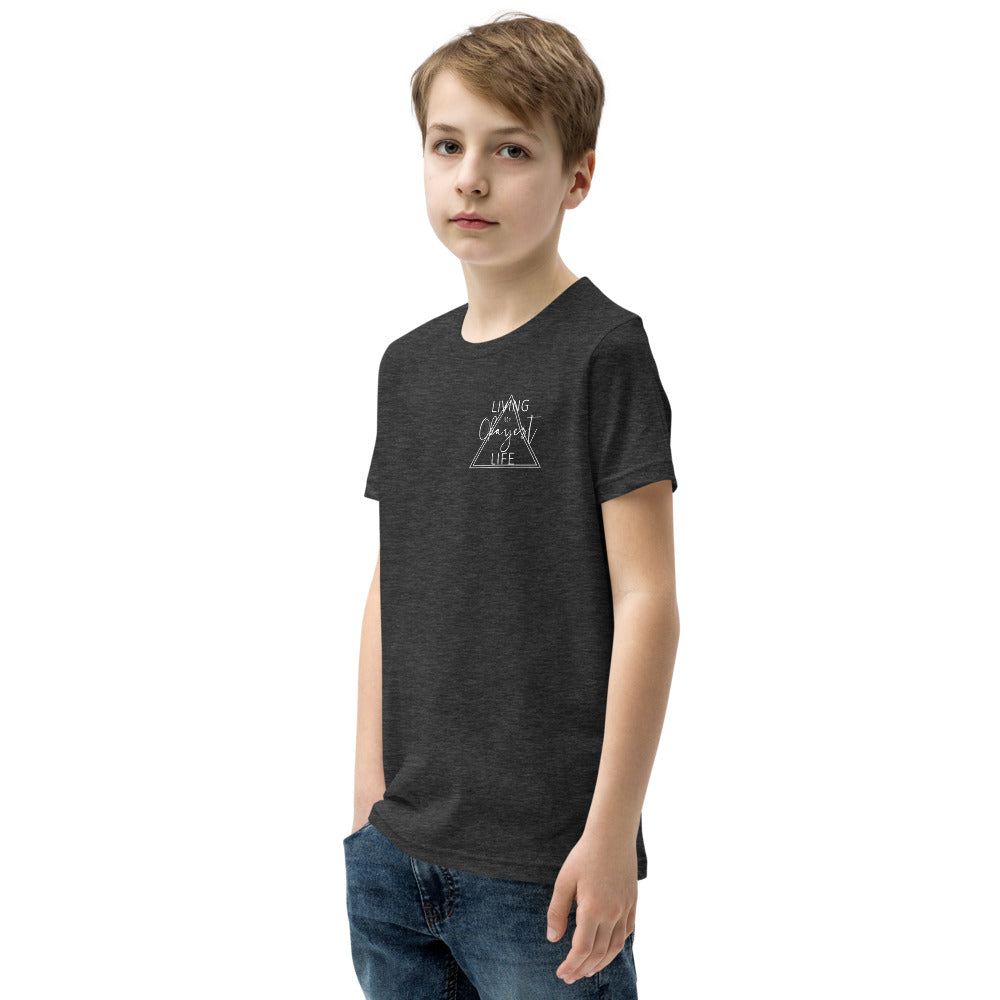 Okayest Life Triangle Youth T-Shirt Dark Grey 3