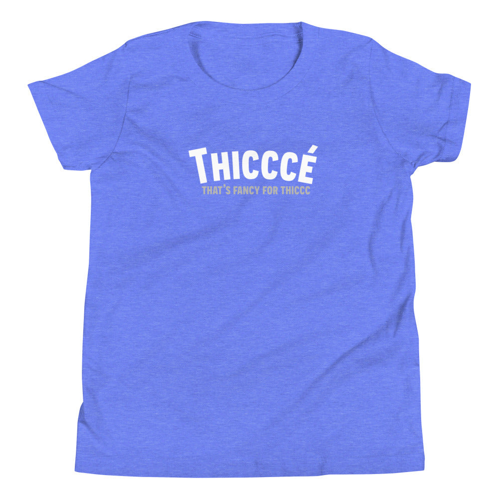 Thicccé Youth Short Sleeve T-Shirt Blue