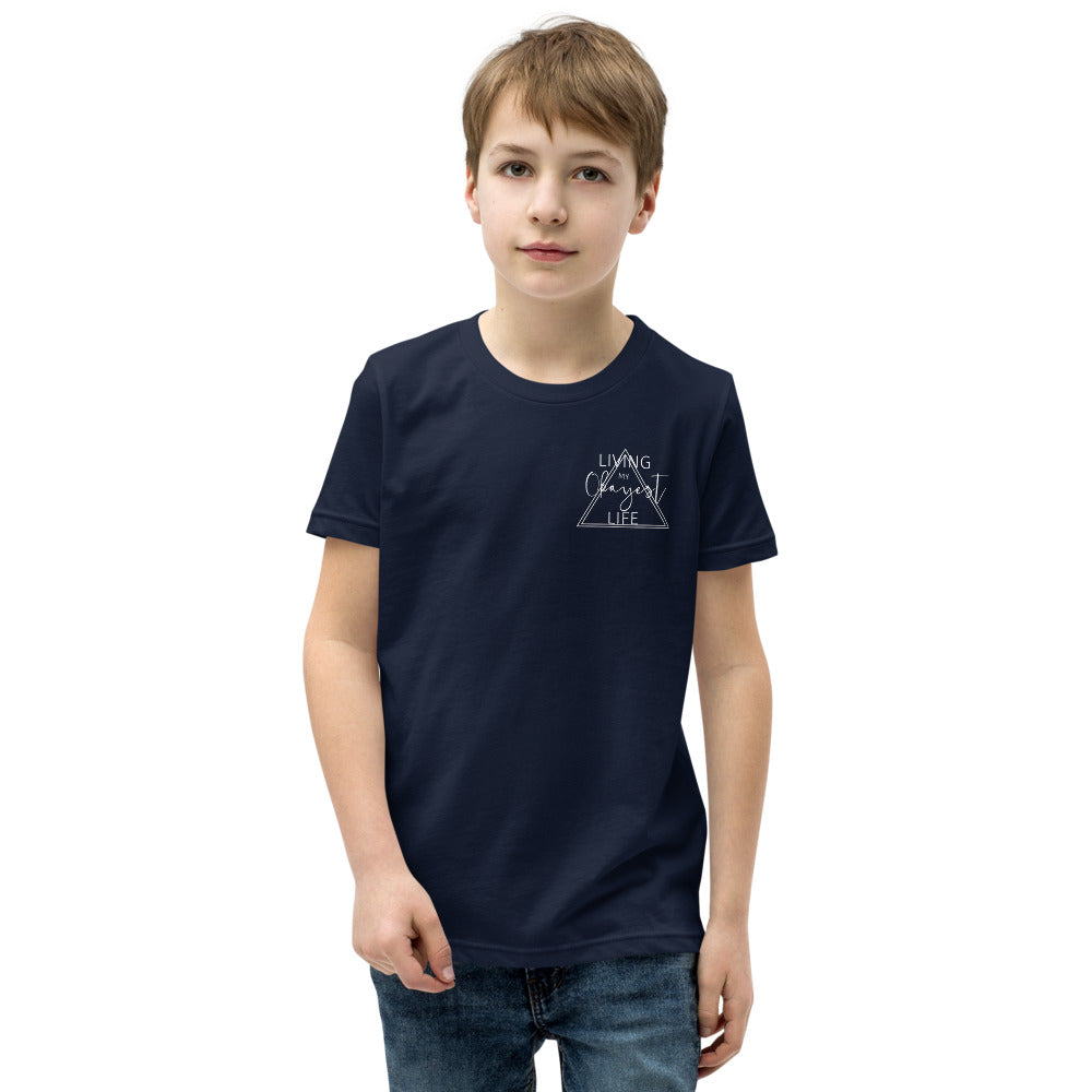 Okayest Life Triangle Youth T-Shirt Navy