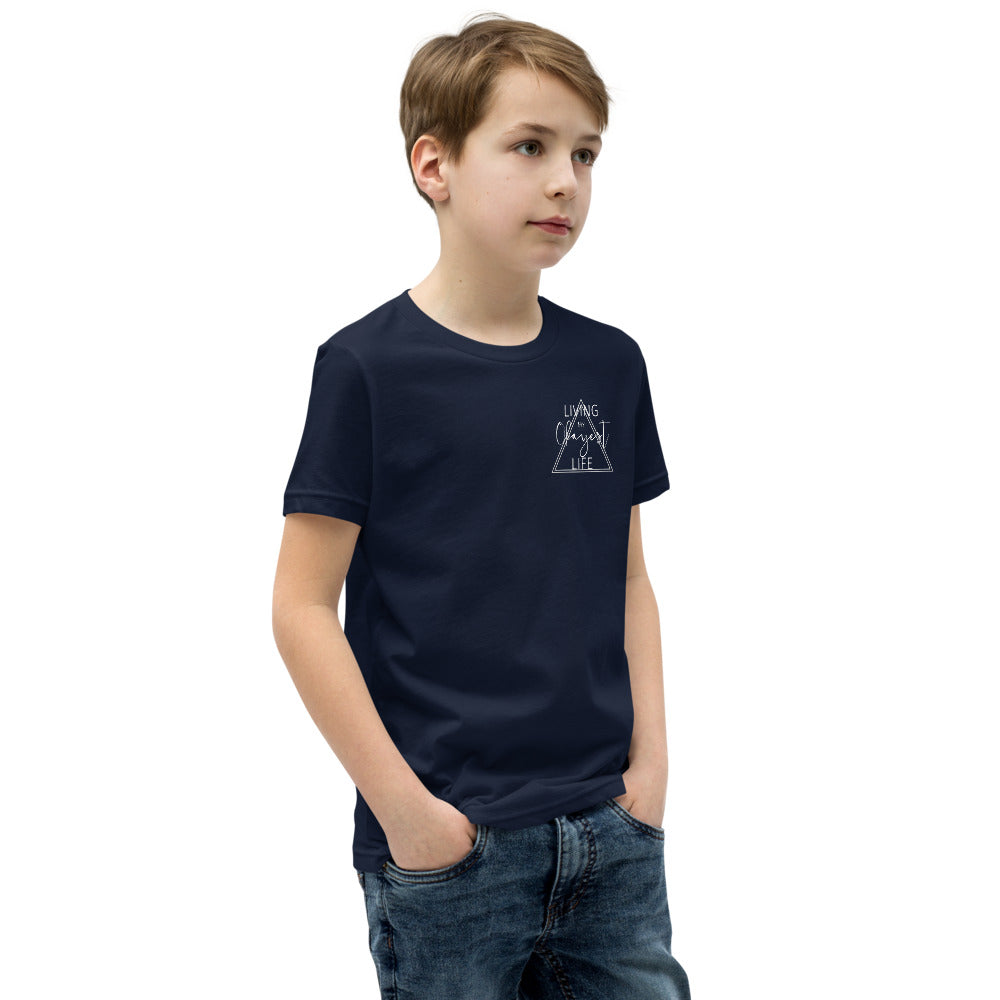 Okayest Life Triangle Youth T-Shirt Navy 2