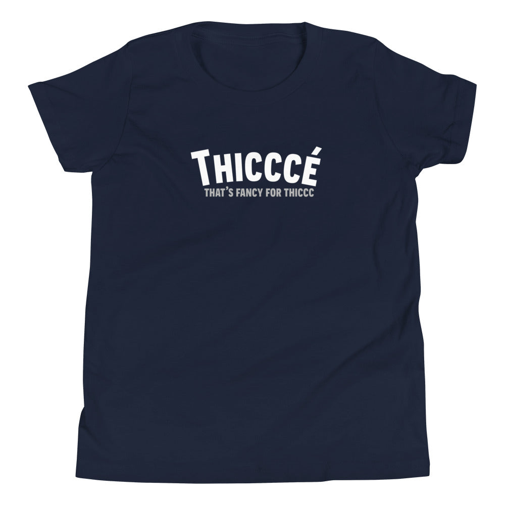 Thicccé Youth Short Sleeve T-Shirt Navy